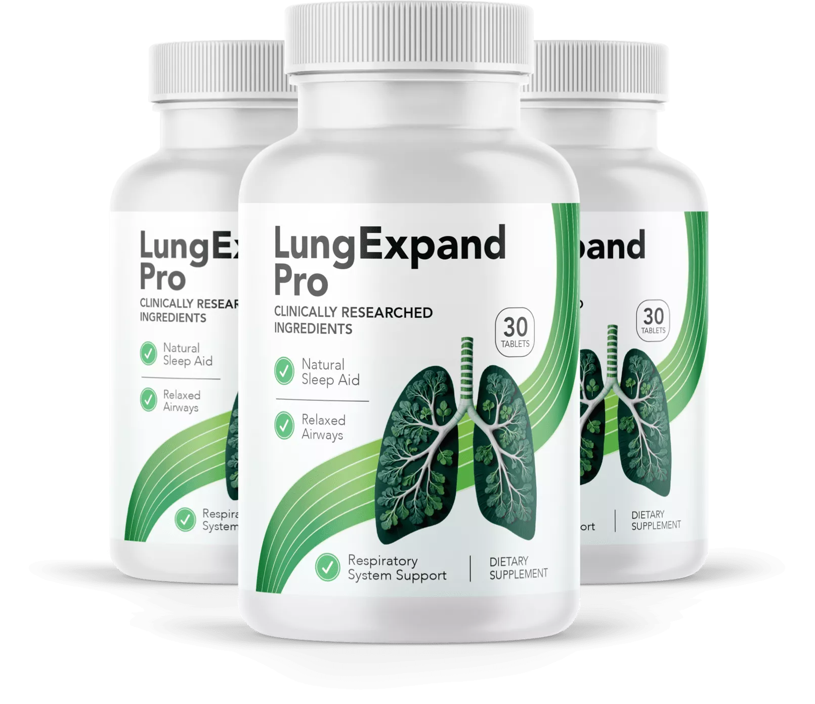 Lung Expand Pro supplement bottles